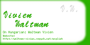 vivien waltman business card